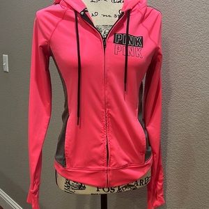 PINK by VS hooded athletic sweater sz S